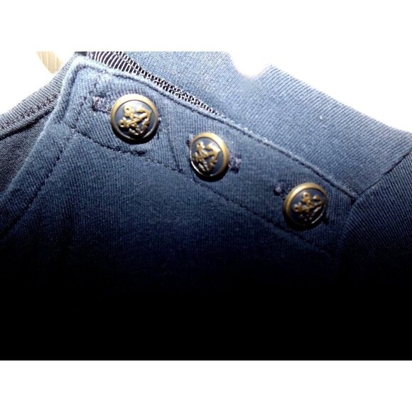 Nautica XL 3/4 sleeve boatneck cotton t-shirt button shoulder - Picture 4 of 5